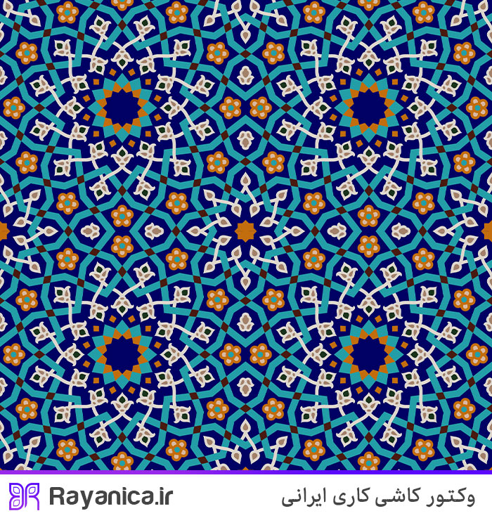 دانلود پترن تذهیب سنتی ایرانی