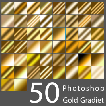 دانلود مجموعه 50 عددی گرادینت طلایی فتوشاپ