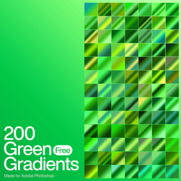 دانلود مجموعه 200 عددی گرادینت سبز فتوشاپ